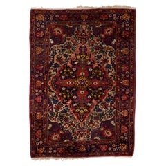 Antique Persian Bakhtiari Rug 4'9" x 6’8"