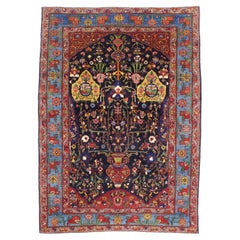 Antique Persian Bakhtiari Rug 5'5" x 7’7"