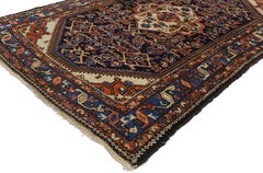 Antique Persian Bakhtiari Rug for Kitchen, Bathroom, Foyer or Entry Rug