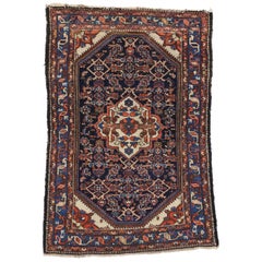 Used Persian Bakhtiari Rug for Kitchen, Bathroom, Foyer or Entry Rug