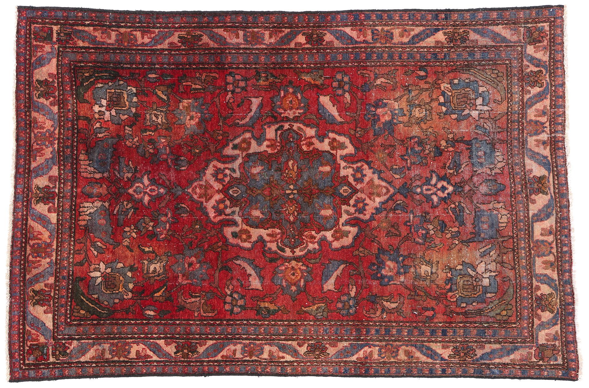 Antique Persian Bakhtiari Rug For Sale 3