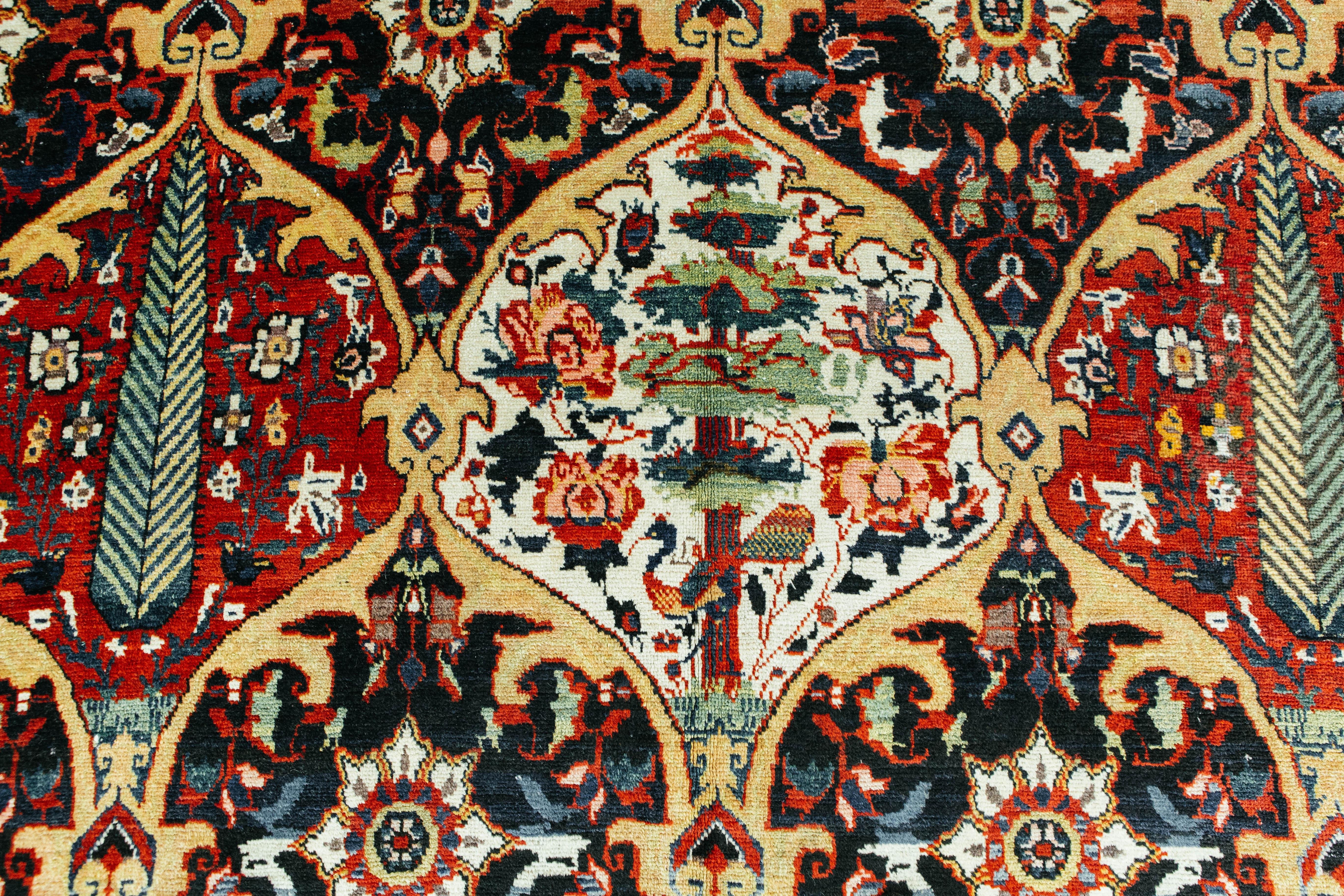 Antique Persian Bakhtiari Rug For Sale 7