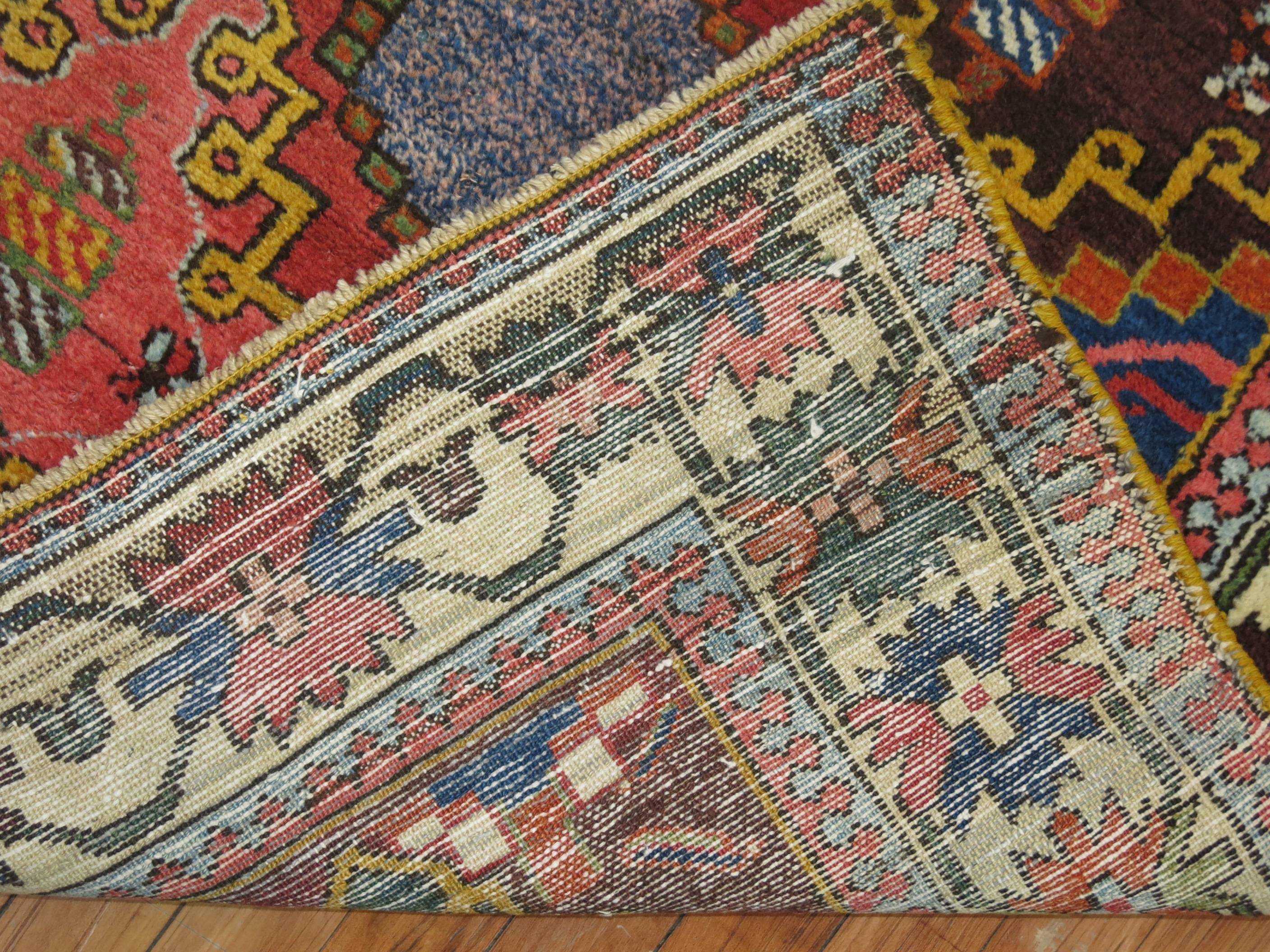 Country Antique Persian Bakhtiari Rug