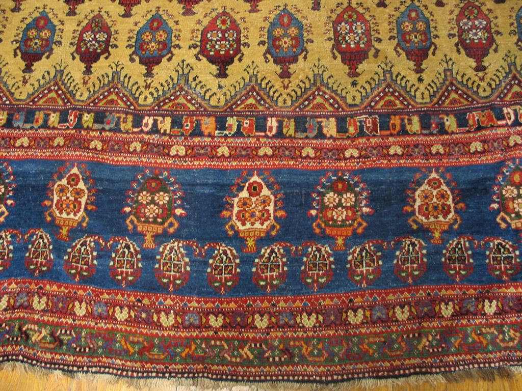 19th Century Persian Bakhtiari Carpet ( 11'10