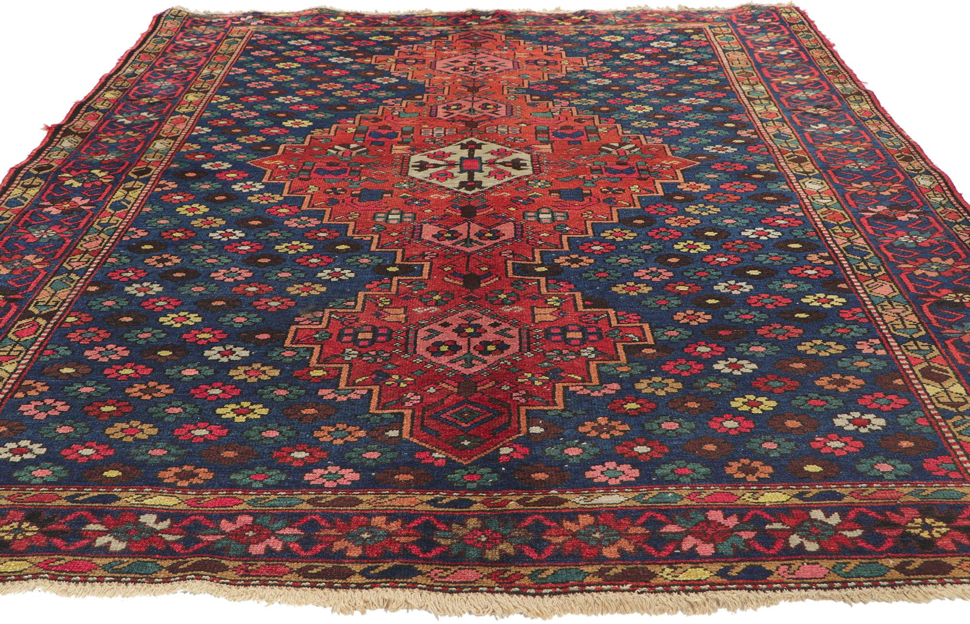 Modern Antique Persian Bakhtiari Rug For Sale