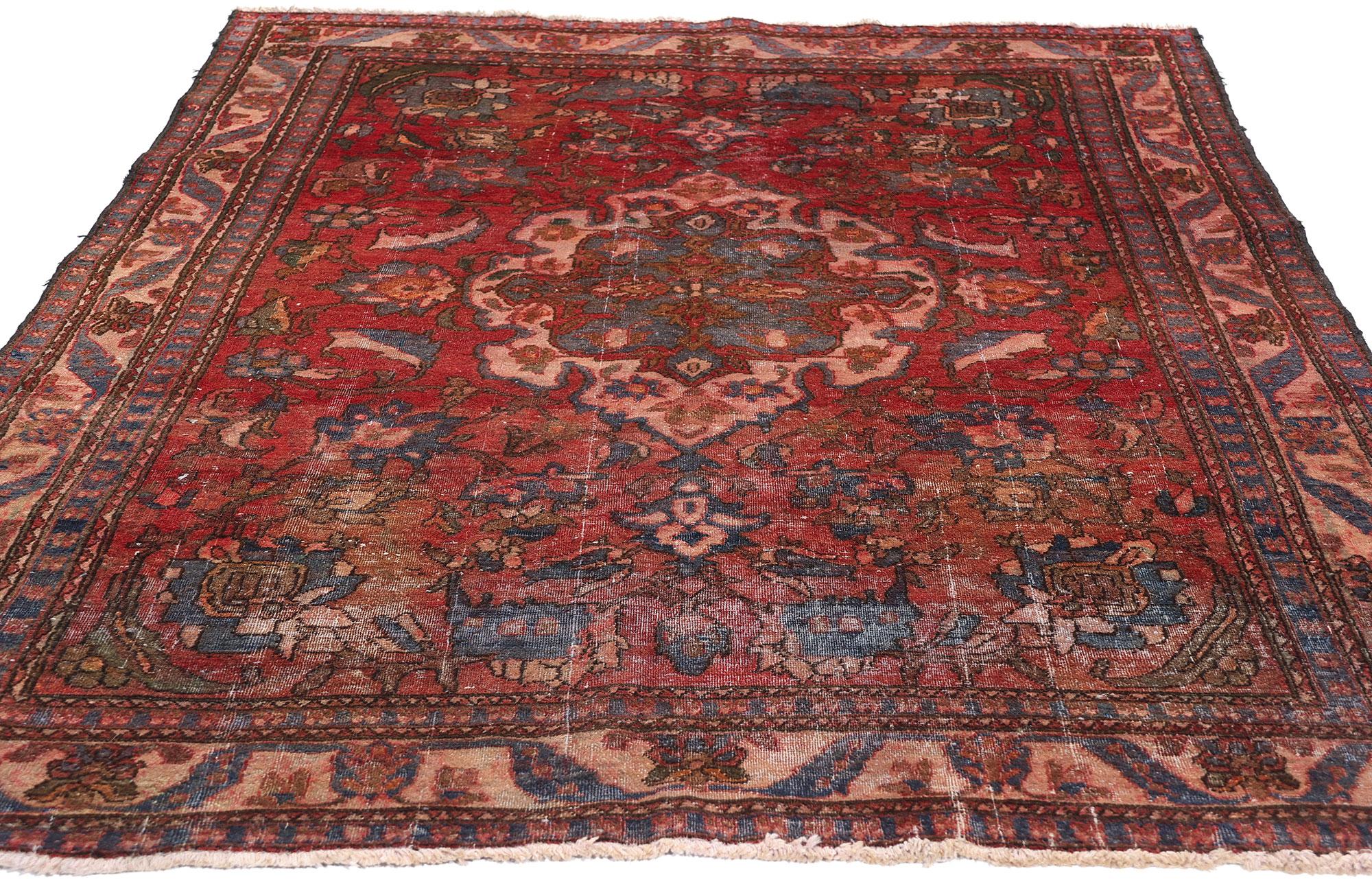 Modern Antique Persian Bakhtiari Rug For Sale