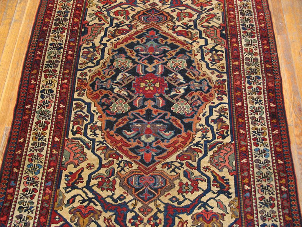 Hand-Knotted Antique Persian Bakhtiari Rug 4' 6
