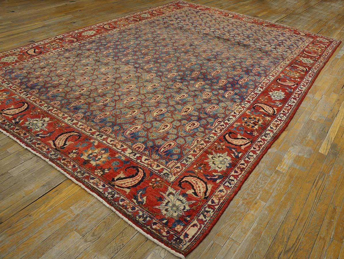 Wool 1930s Persian Bakhtiari Paisley Carpet ( 8'8