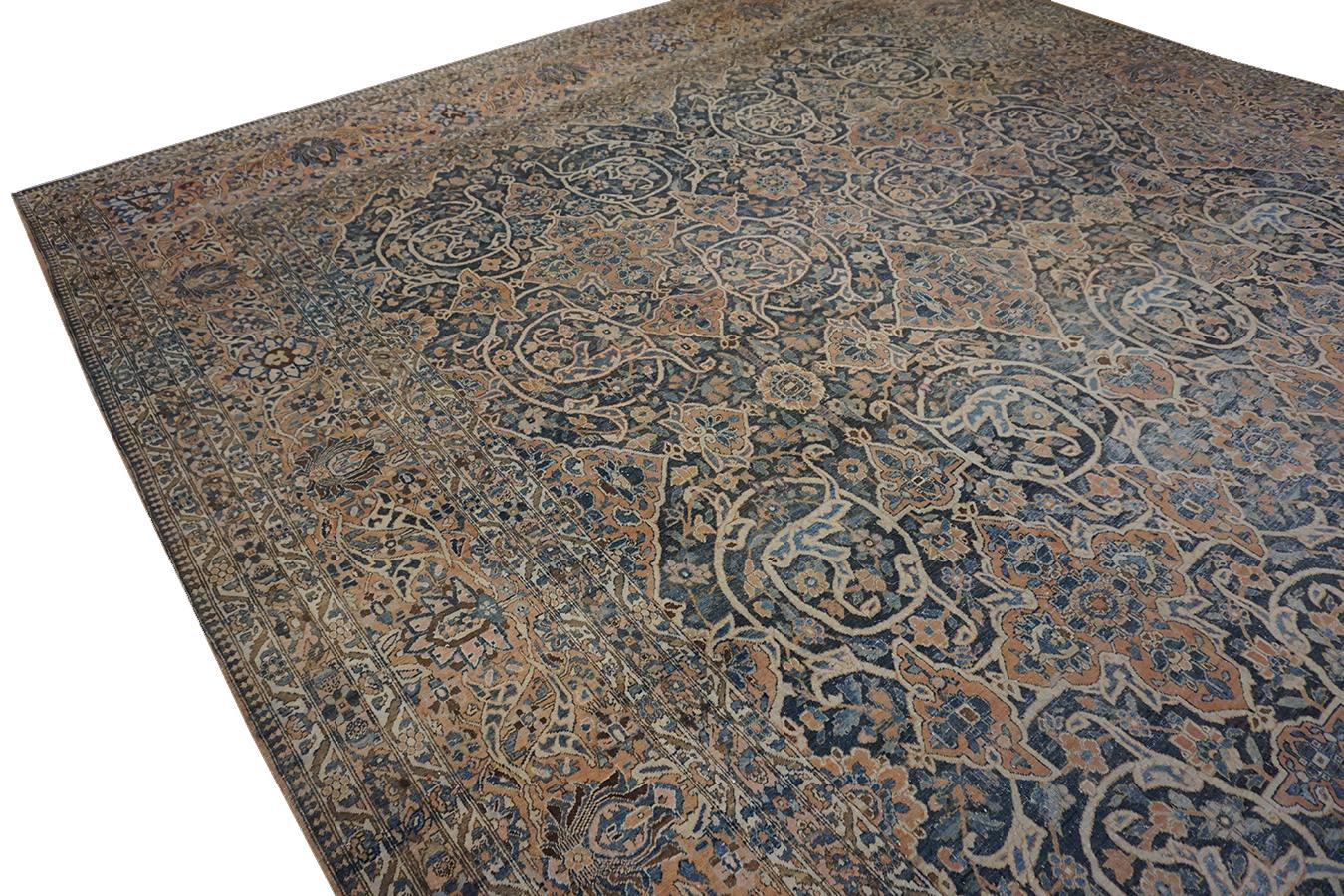 Wool 1920s Persian Bakhtiari Carpet ( 12'3