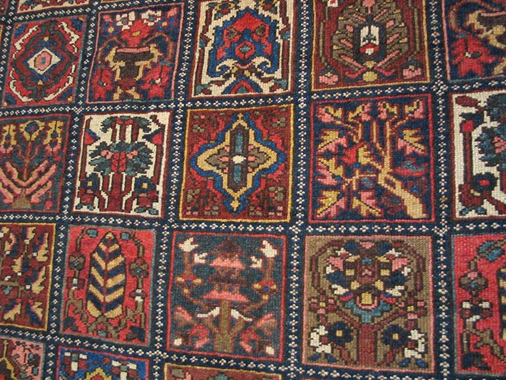 1930s Persian Bakhtiari Garden Capet ( 12'2