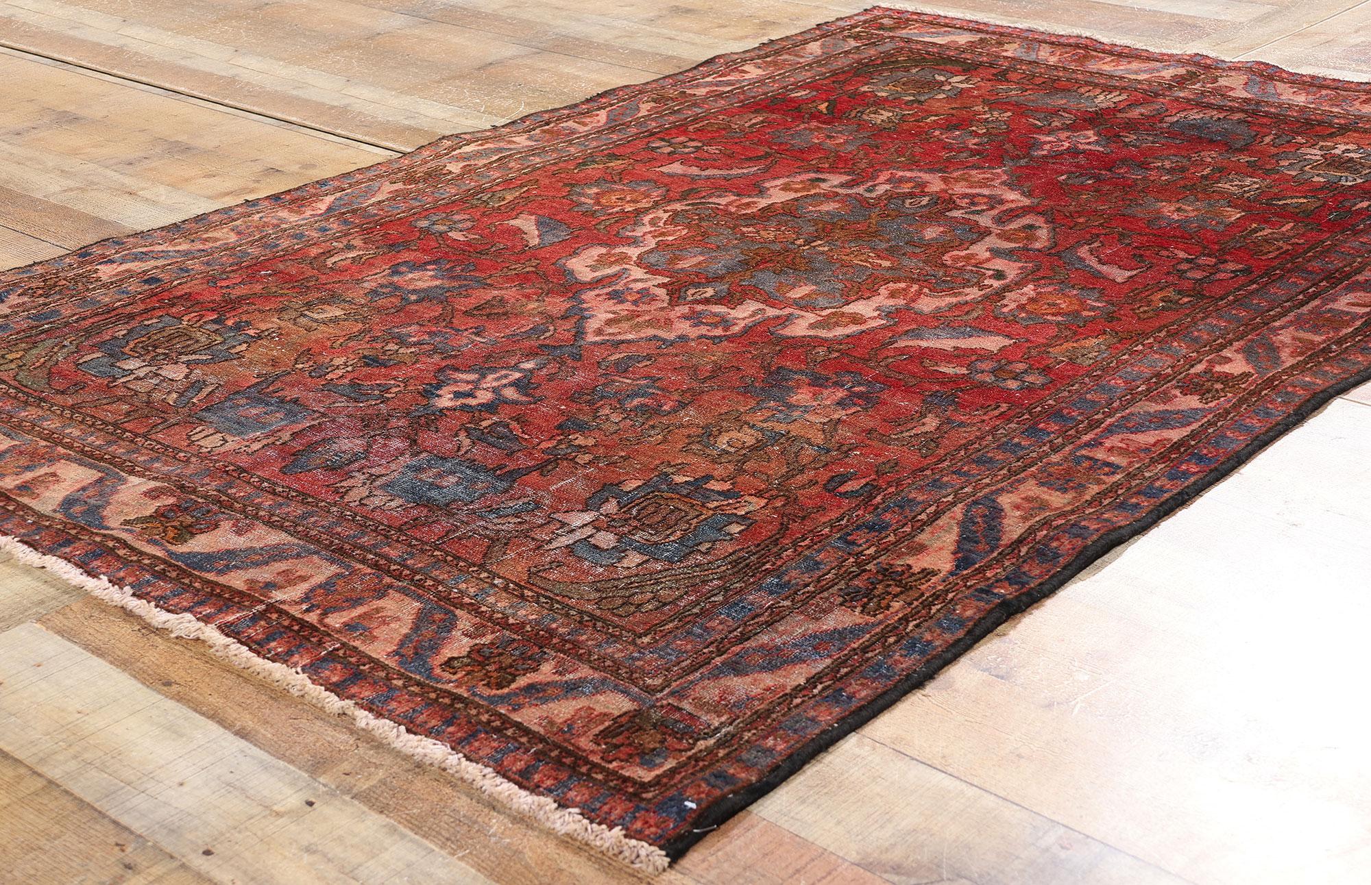Wool Antique Persian Bakhtiari Rug For Sale