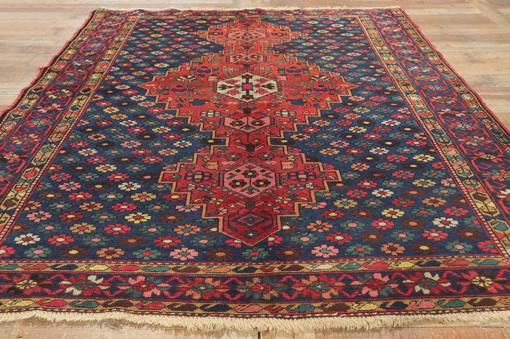 Antique Persian Bakhtiari Rug For Sale 1