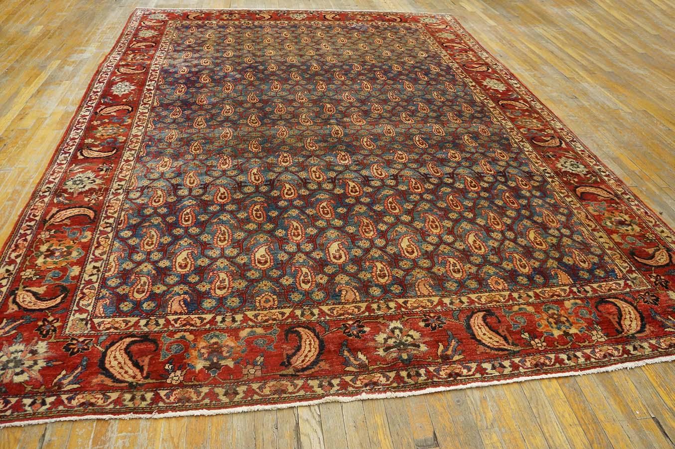 1930s Persian Bakhtiari Paisley Carpet ( 8'8