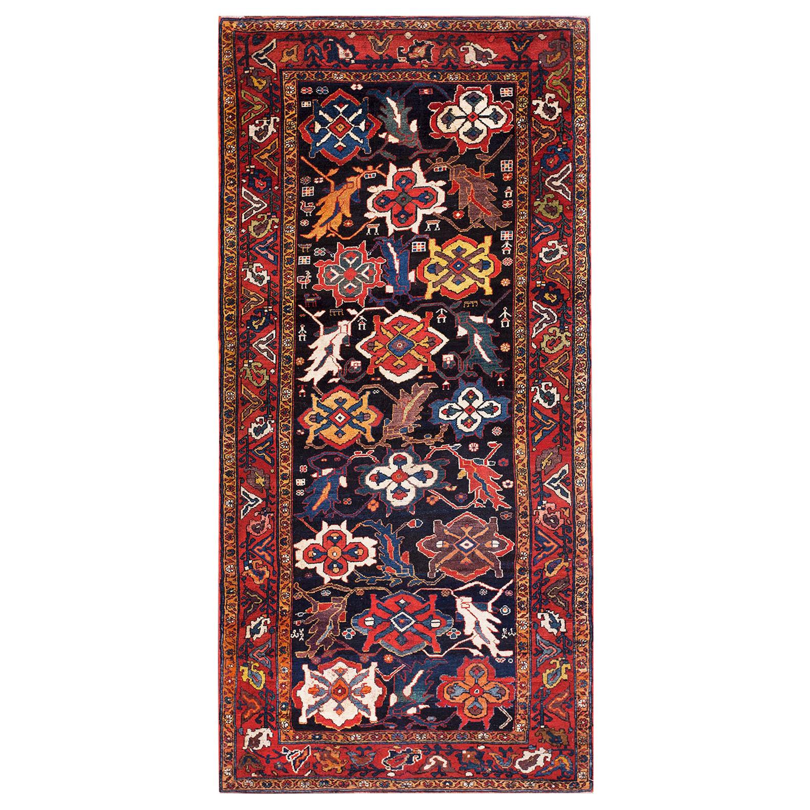 Late 19th Century Persian Bakhtiari Carpet ( 4'8" x 9'6" - 142 x 290 ) For Sale