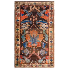 19th Century Persian Bakhtiari - Lur Carpet ( 3'9" x 6'5 - 115 x 95 )