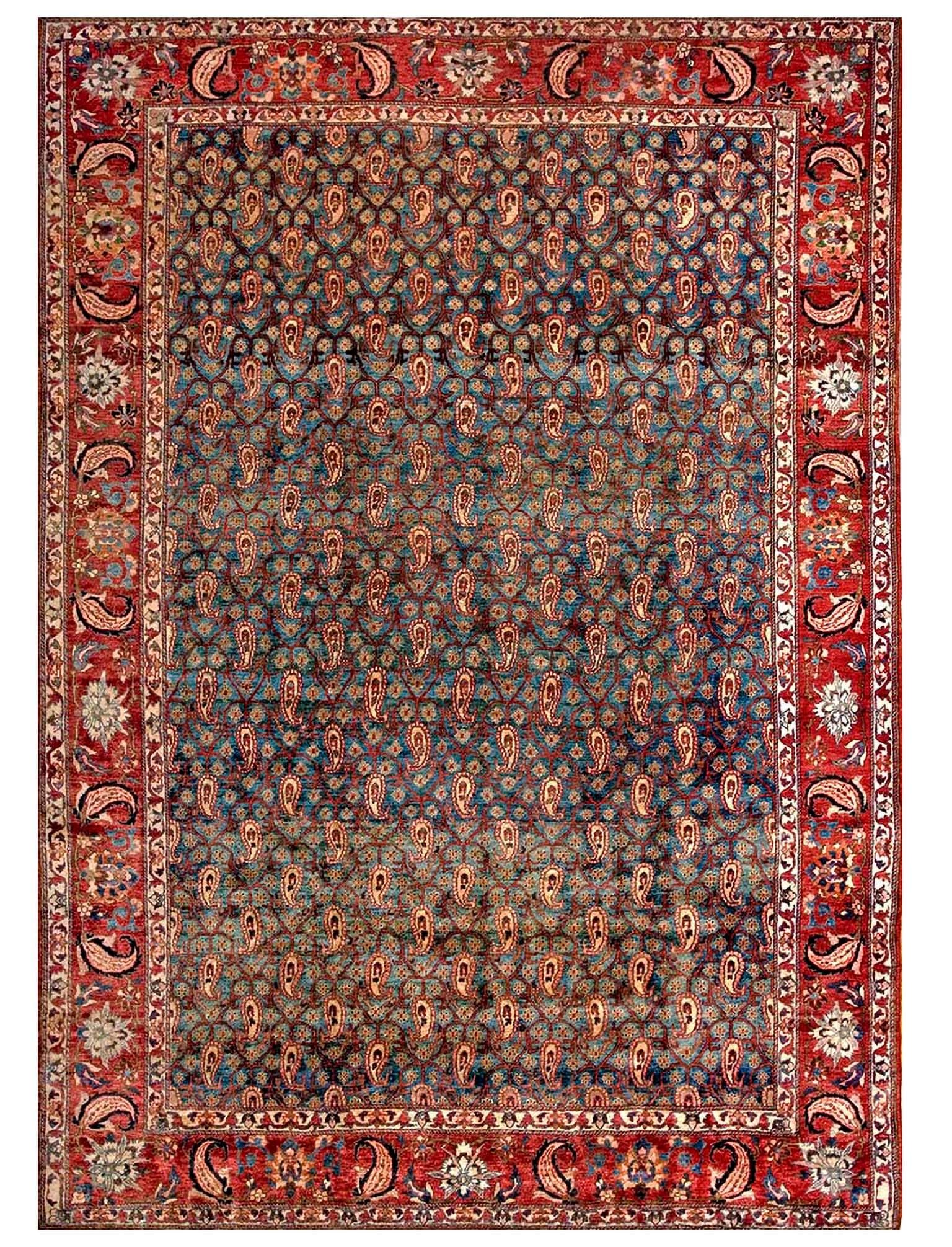 1930s Persian Bakhtiari Paisley Carpet ( 8'8" x 12' - 264 x 365 ) For Sale