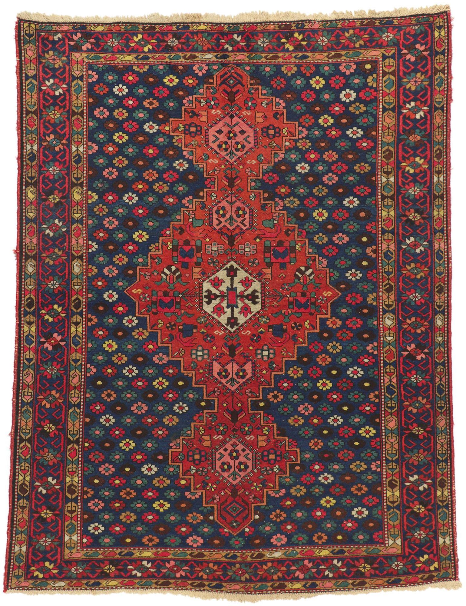 Antique Persian Bakhtiari Rug For Sale