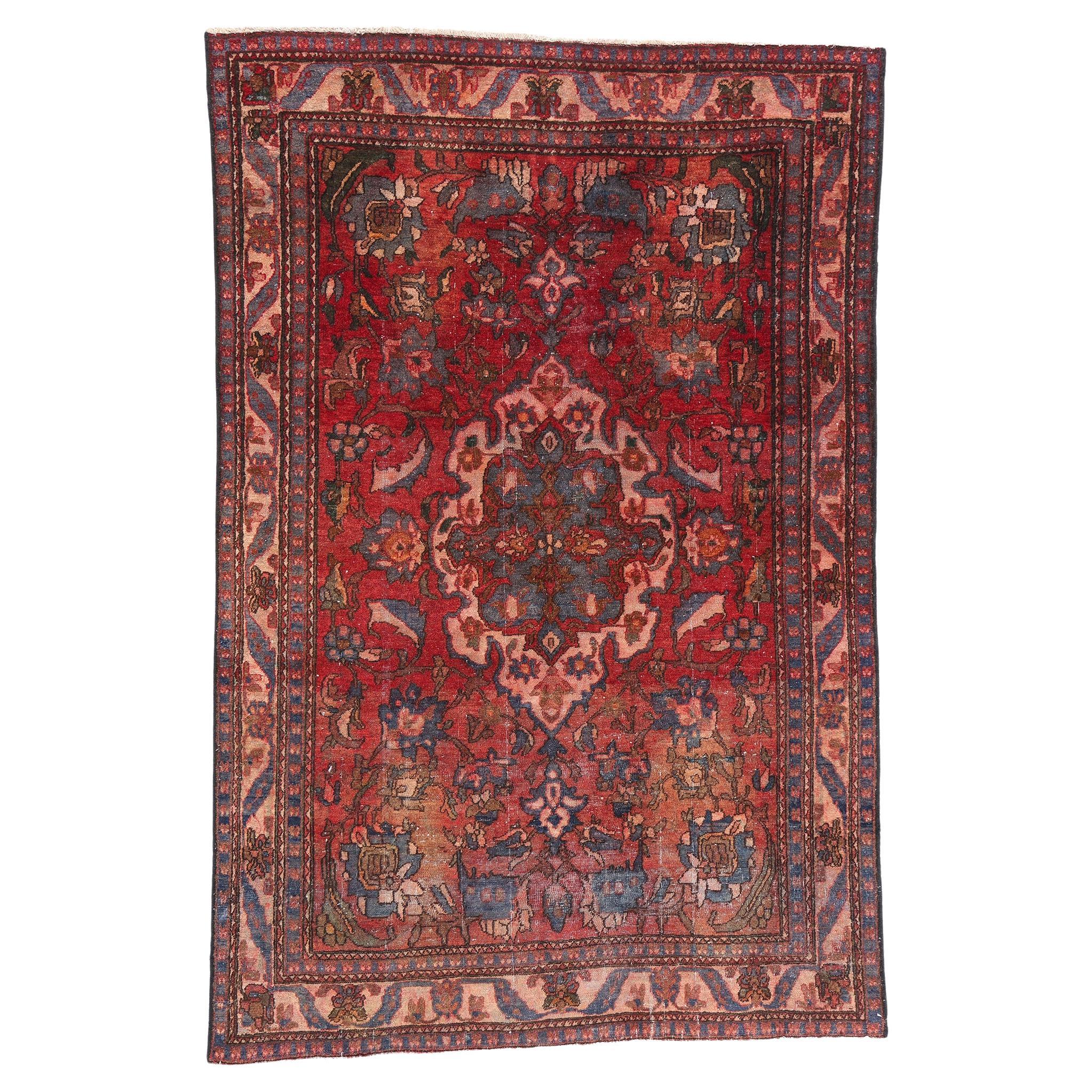 Antique Persian Bakhtiari Rug For Sale