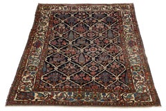 Antique Persian Bakhtiari Rug - Hand-Knotted Wool Tribal - 1920s Garden Motif