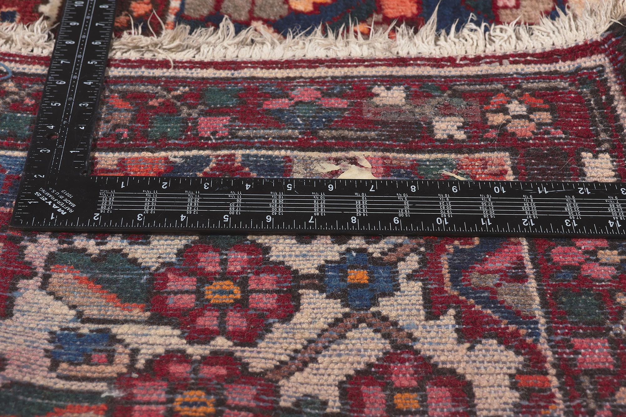 20th Century Antique Persian Bakhtiari Rug, Ivy League Style Meets Traditional Sensibility For Sale