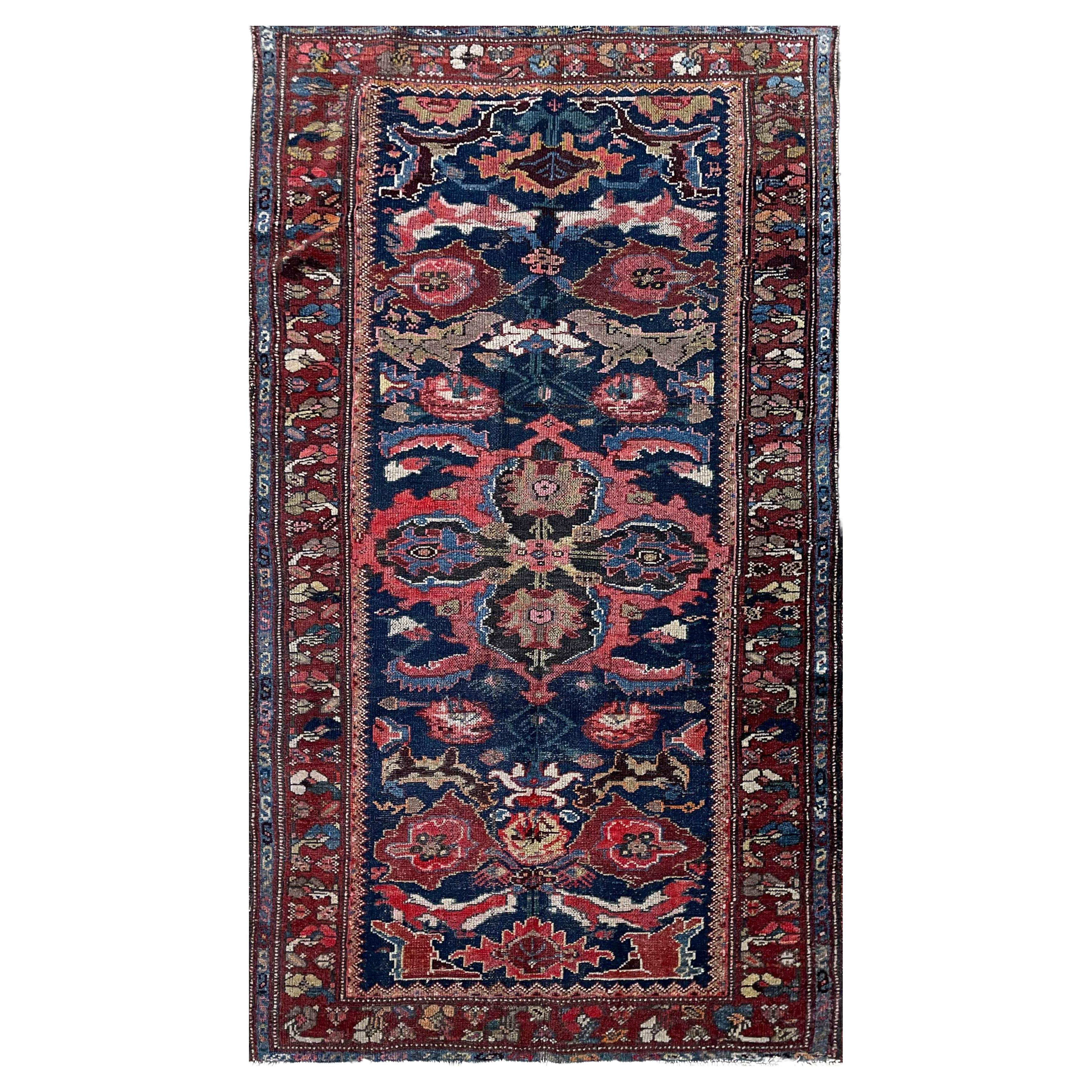 Antique Persian Bakhtiari Rug, Most Attractive Design   For Sale