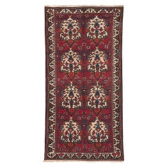 Tapis persan Bakhtiari ancien, tapis de galerie persan, large tapis de couloir