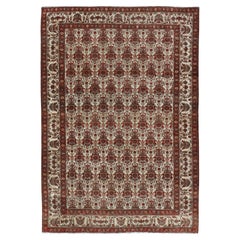 Antigua alfombra persa Bakhtiari con un elegante estampado floral integral 6'7 x 9'9