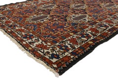 Antique Persian Bakhtiari Rug with Federal American Colonial Style