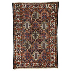 Antique Persian Bakhtiari Rug with Federal American Colonial Style