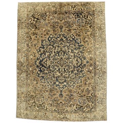 Tapis persan ancien Bakhtiari de style traditionnel et moderne