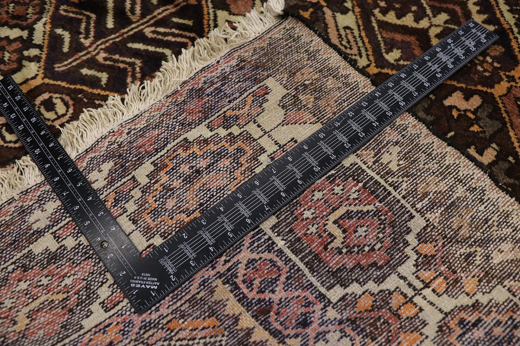 20th Century Antique Persian Bakhtiari Rug with Mid-Century Modern Style For Sale