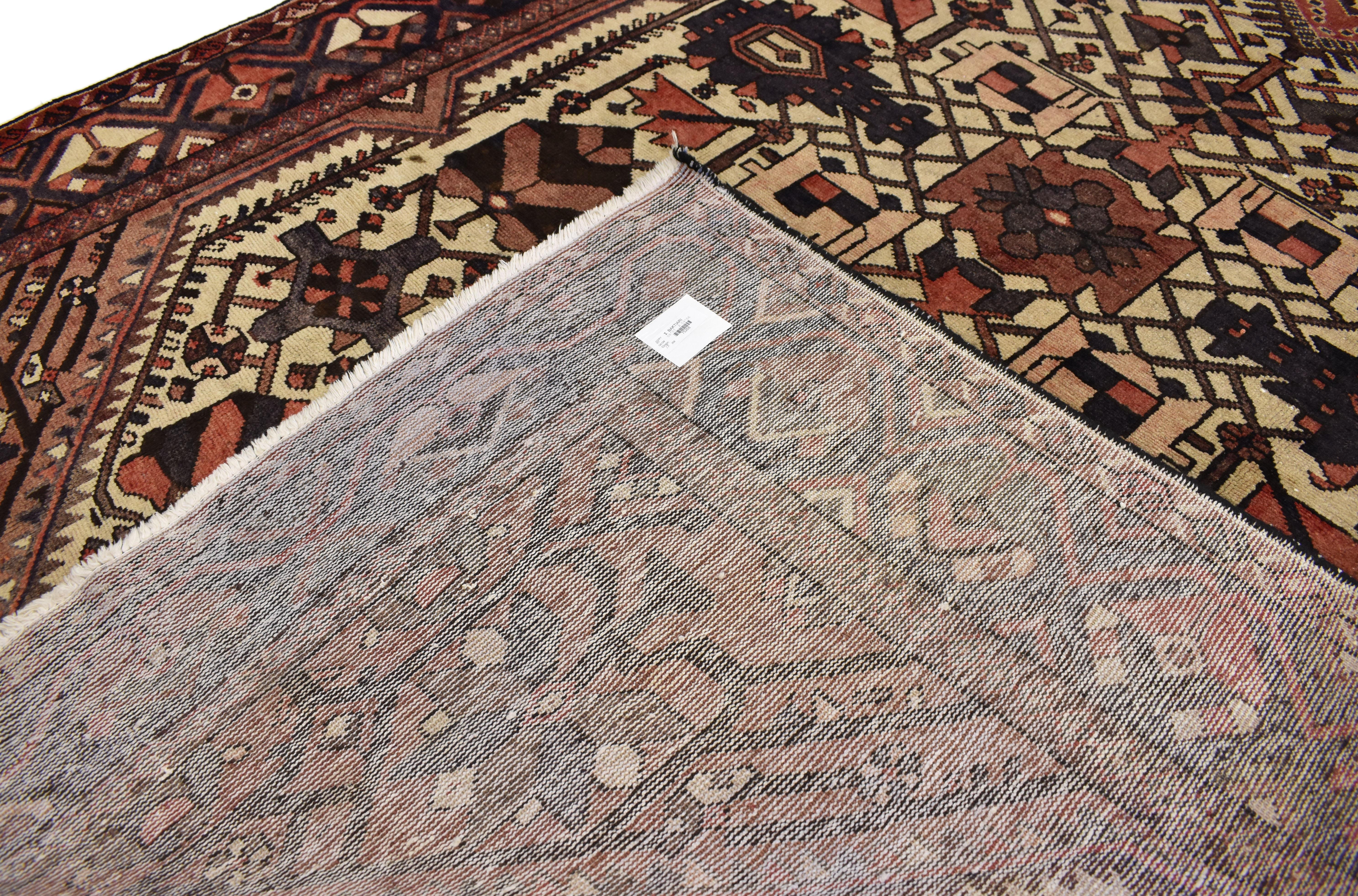 20th Century Antique Persian Bakhtiari Rug with Modern Style