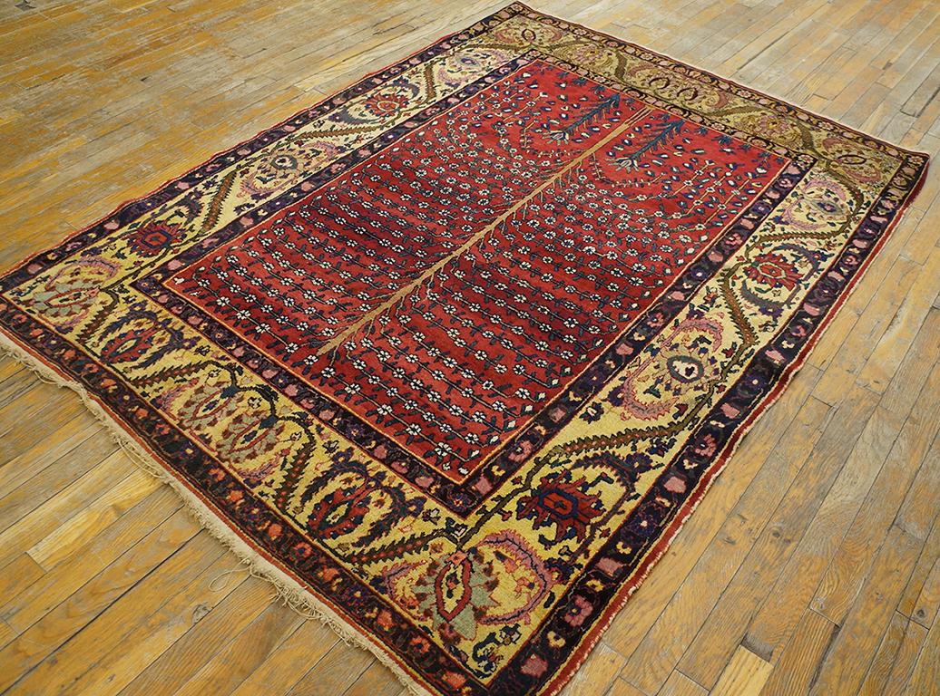 Late 19th Century Persian Bakhtiari Tree of Life Carpet  
( 4'7