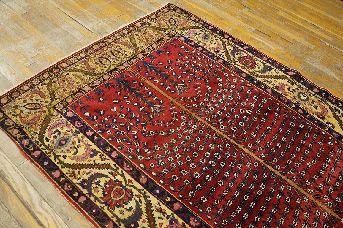 Late 19th Century Persian Bakhtiari Tree of Life Carpet (4'7