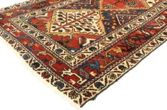 Antique Persian Bakhtiari Runner with Modern Rustic Pacific Northwest Style