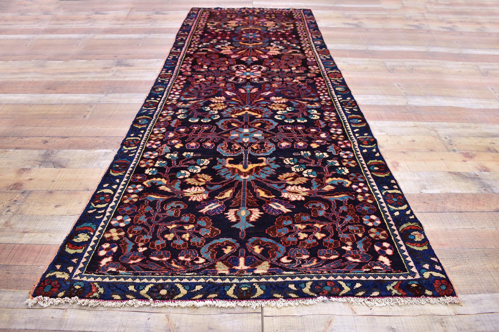 Antique Persian Bakhtiari Carpet, 03'04 x 10'00 For Sale 1
