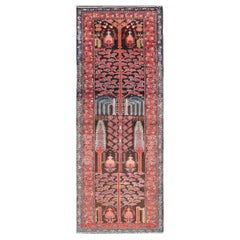 Antique Persian Bakhtiari Runner with Tree Design by Keivan Woven Arts 3' x 8'9