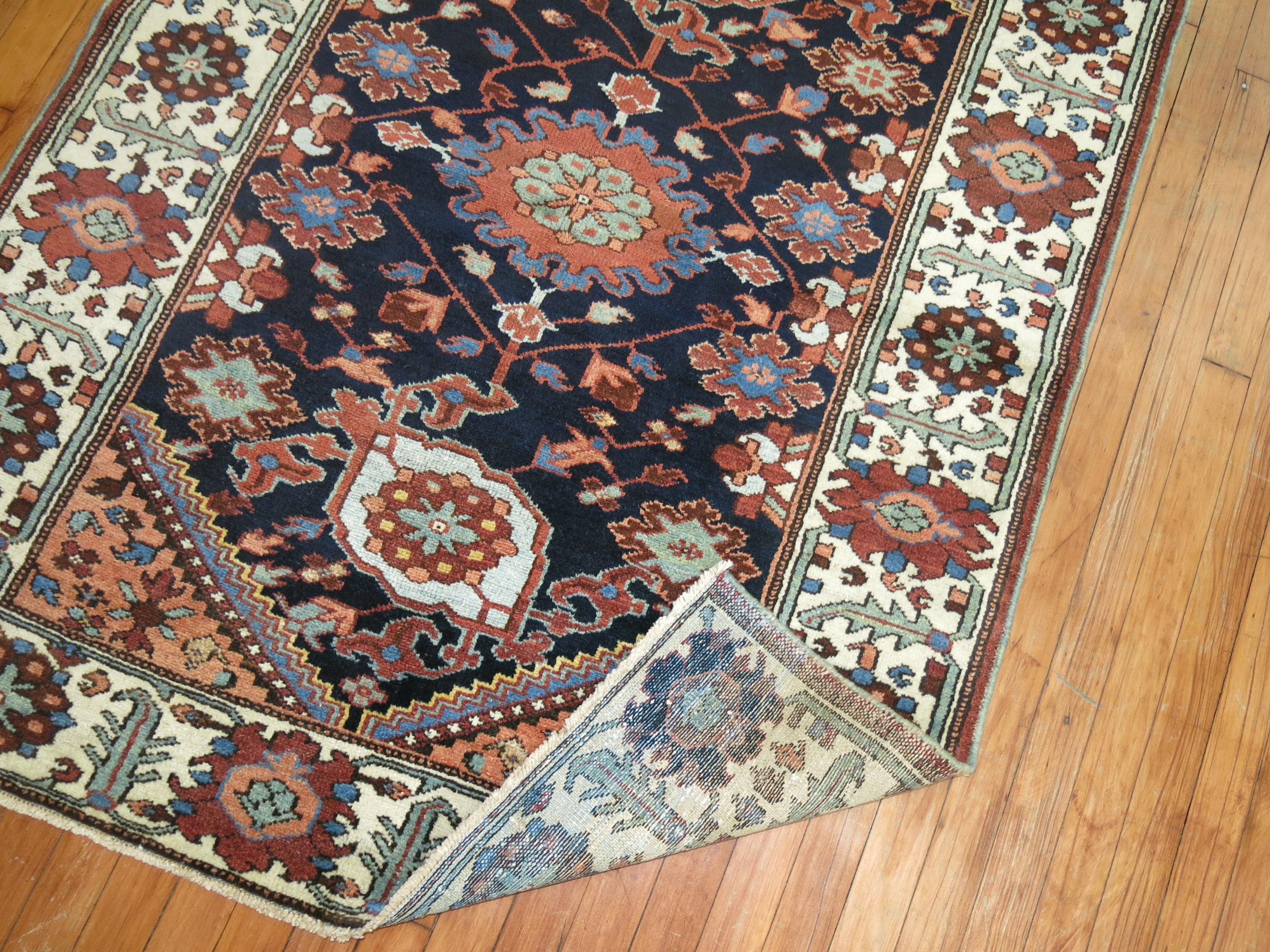 20th Century Antique Persian Bakhtiari Scatter Size Rug For Sale