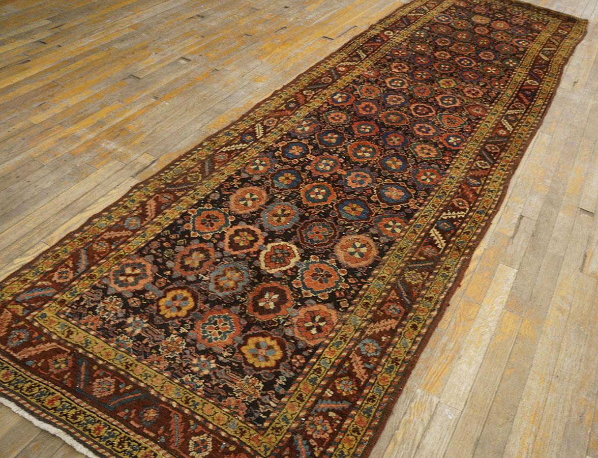 Antique Persian Bakshaiesh Rug 3' 4'' x 11' 8'' For Sale 5