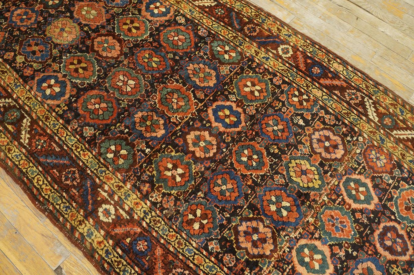 Antique Persian Bakshaiesh Rug 3' 4'' x 11' 8'' For Sale 9