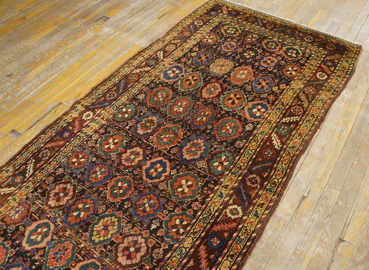 Antique Persian Bakshaiesh Rug 3' 4'' x 11' 8'' For Sale 1