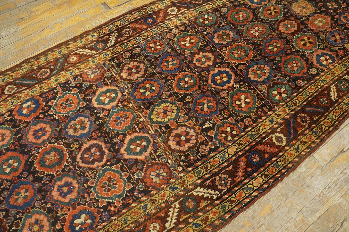 Antique Persian Bakshaiesh Rug 3' 4'' x 11' 8'' For Sale 2