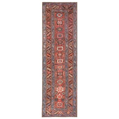 19th Century Persian Bakshaiesh Carpet ( 3' x 10'4" - 90 x 315 )