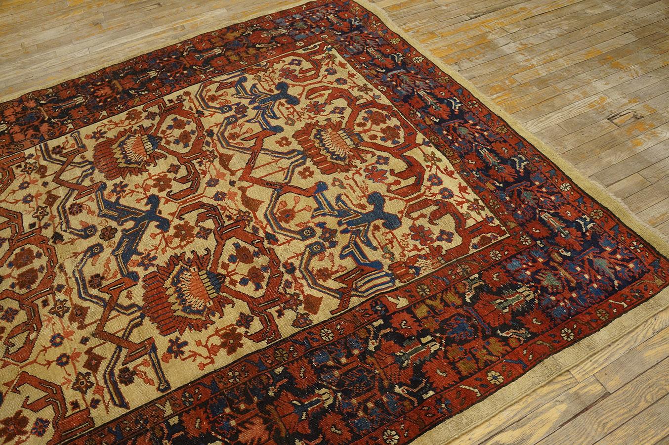 19. Jahrhundert N.W. Persischer Bakshaiesh-Teppich ( 6'3'' x 10'3'' 190 x 312) im Angebot 4