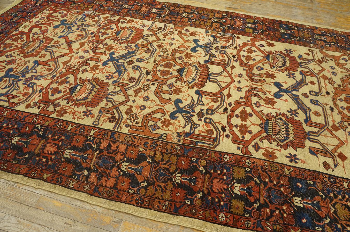 19. Jahrhundert N.W. Persischer Bakshaiesh-Teppich ( 6'3'' x 10'3'' 190 x 312) im Angebot 7