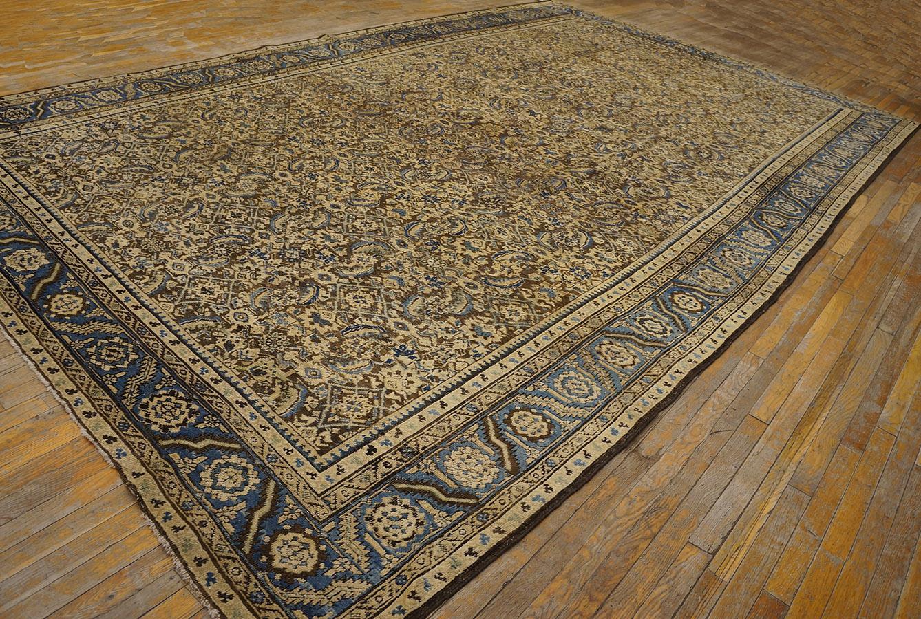 Hand-Knotted Late 19th Century NW Persian Bakshaish Carpet ( 9'2
