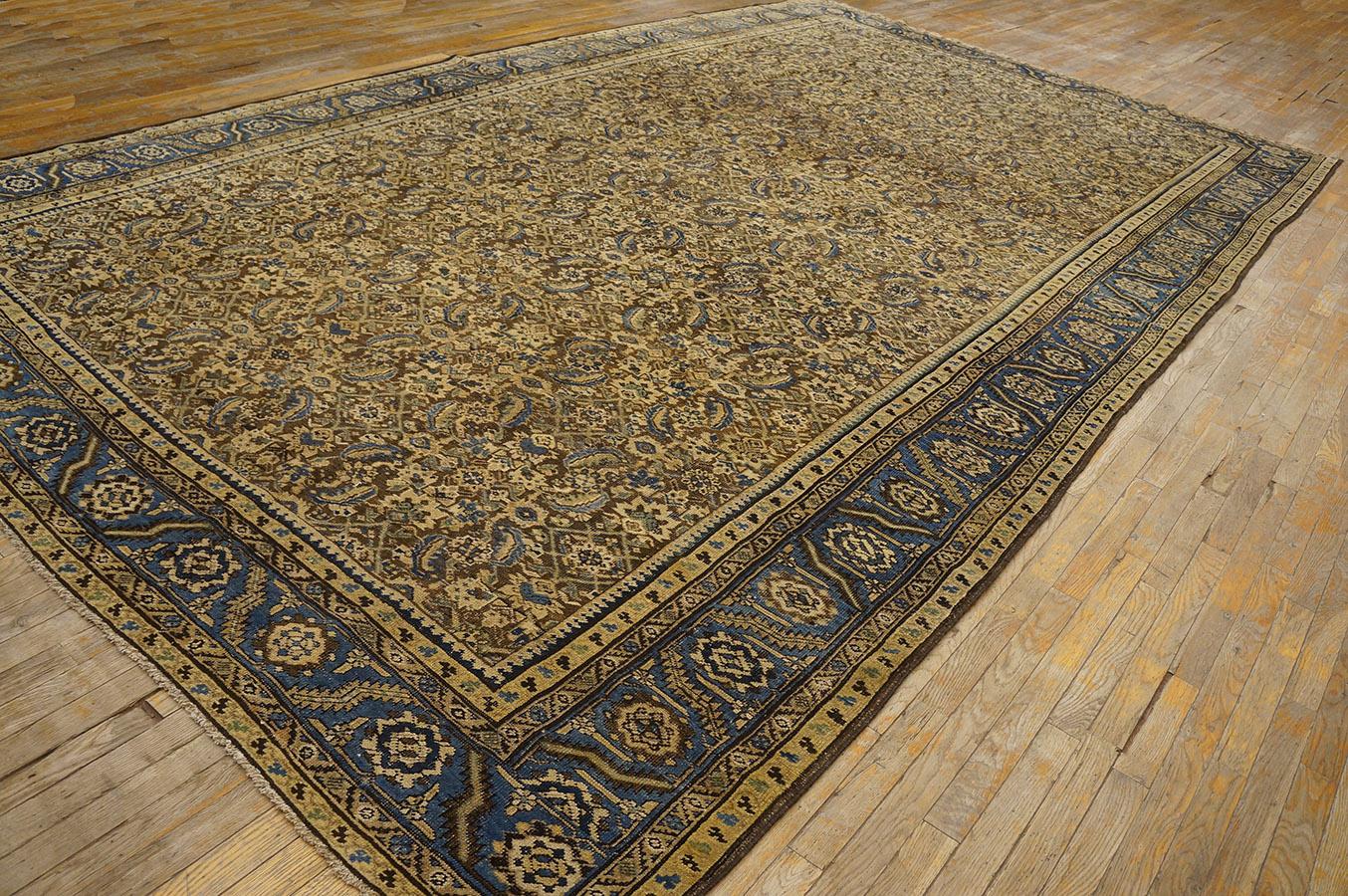 Wool Late 19th Century NW Persian Bakshaish Carpet ( 9'2