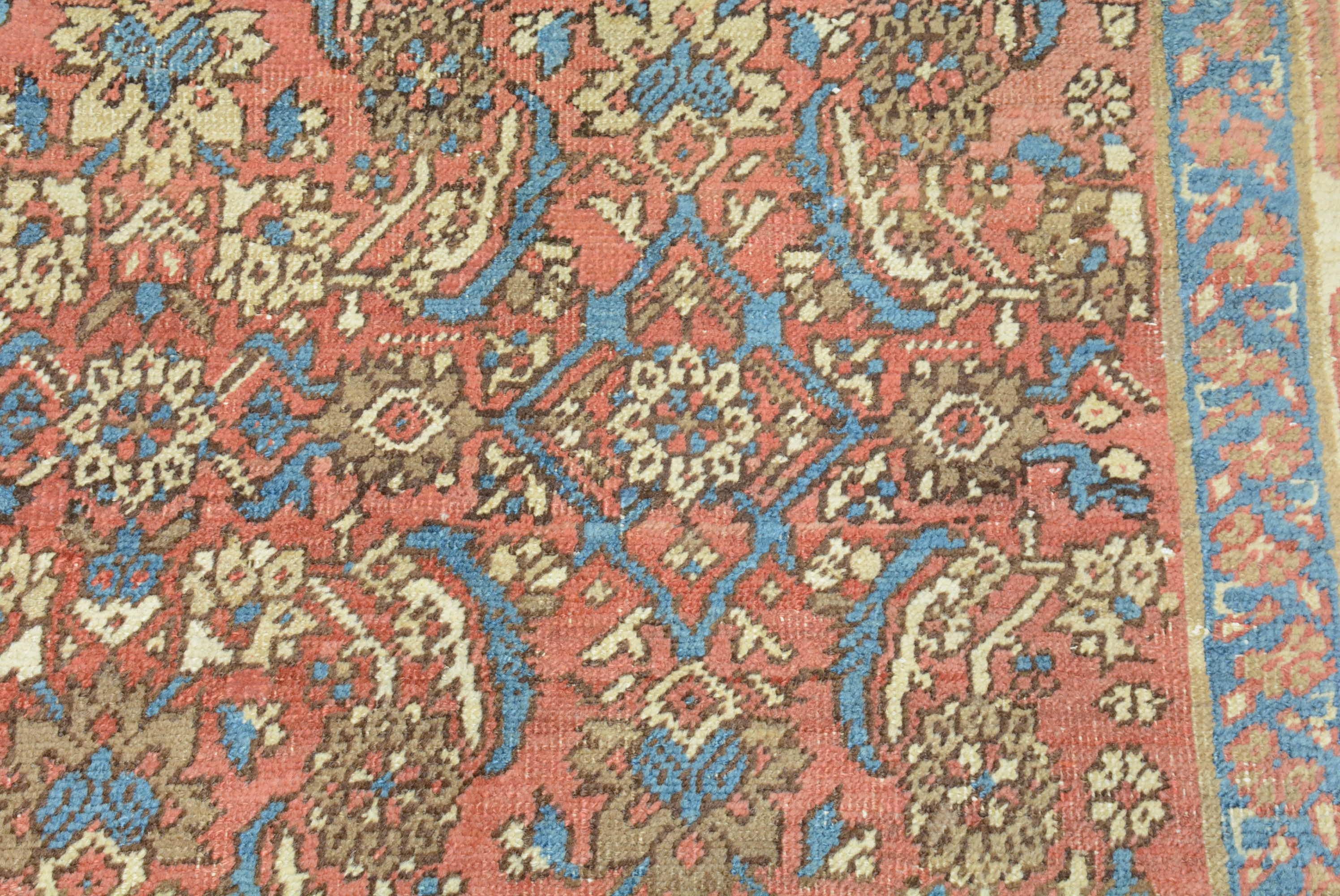 Woven Antique Persian Bakshaish Carpet For Sale