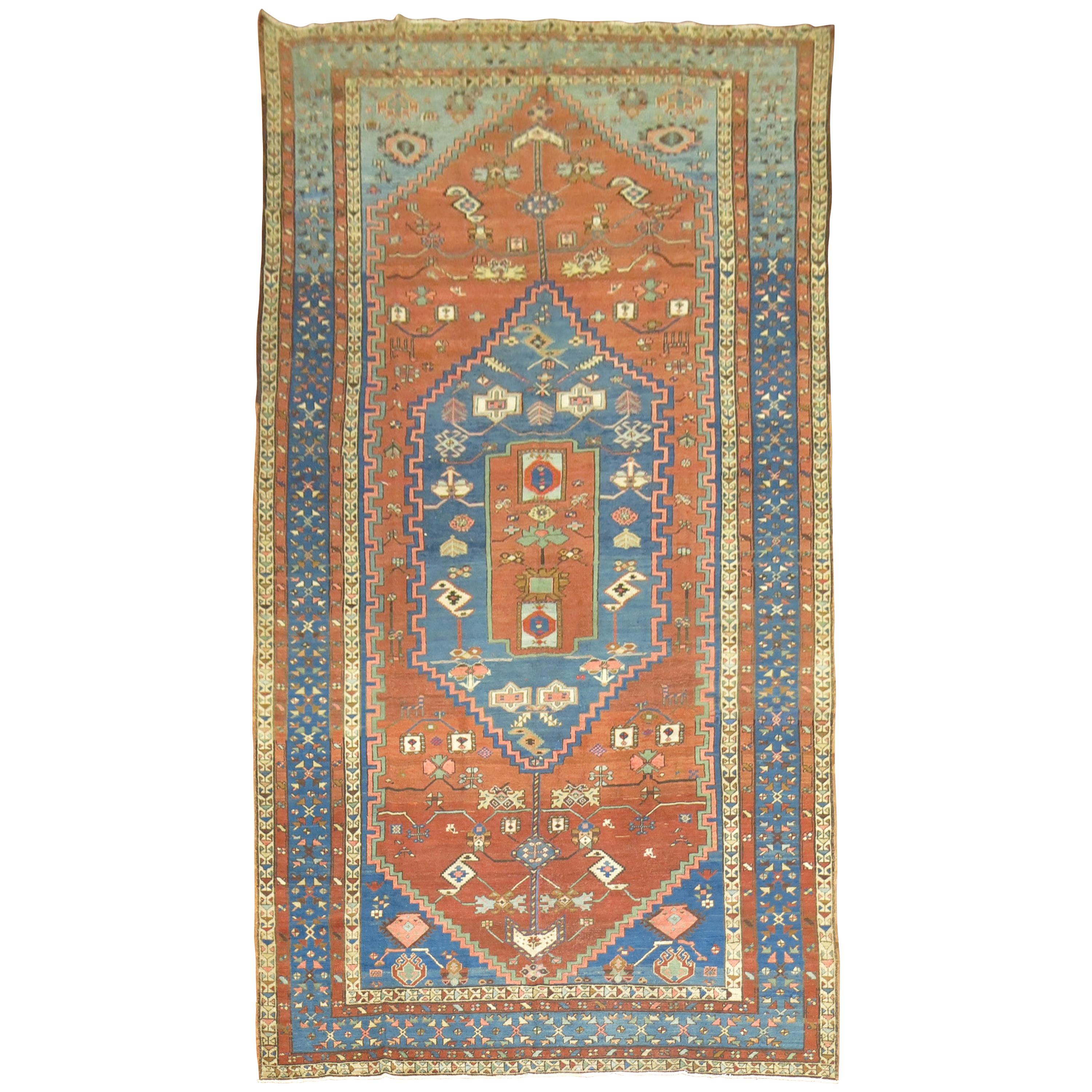 Antique Persian Bakshaish Gallery Rug