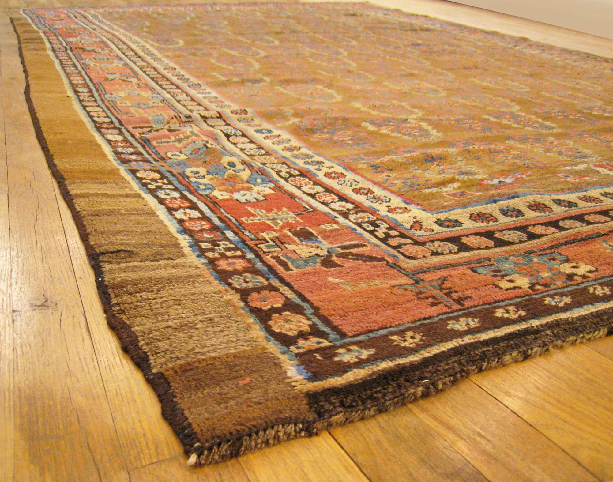 Antique Persian Bakshaish Oriental Carpet, in Large Size with Central Medallion For Sale 2